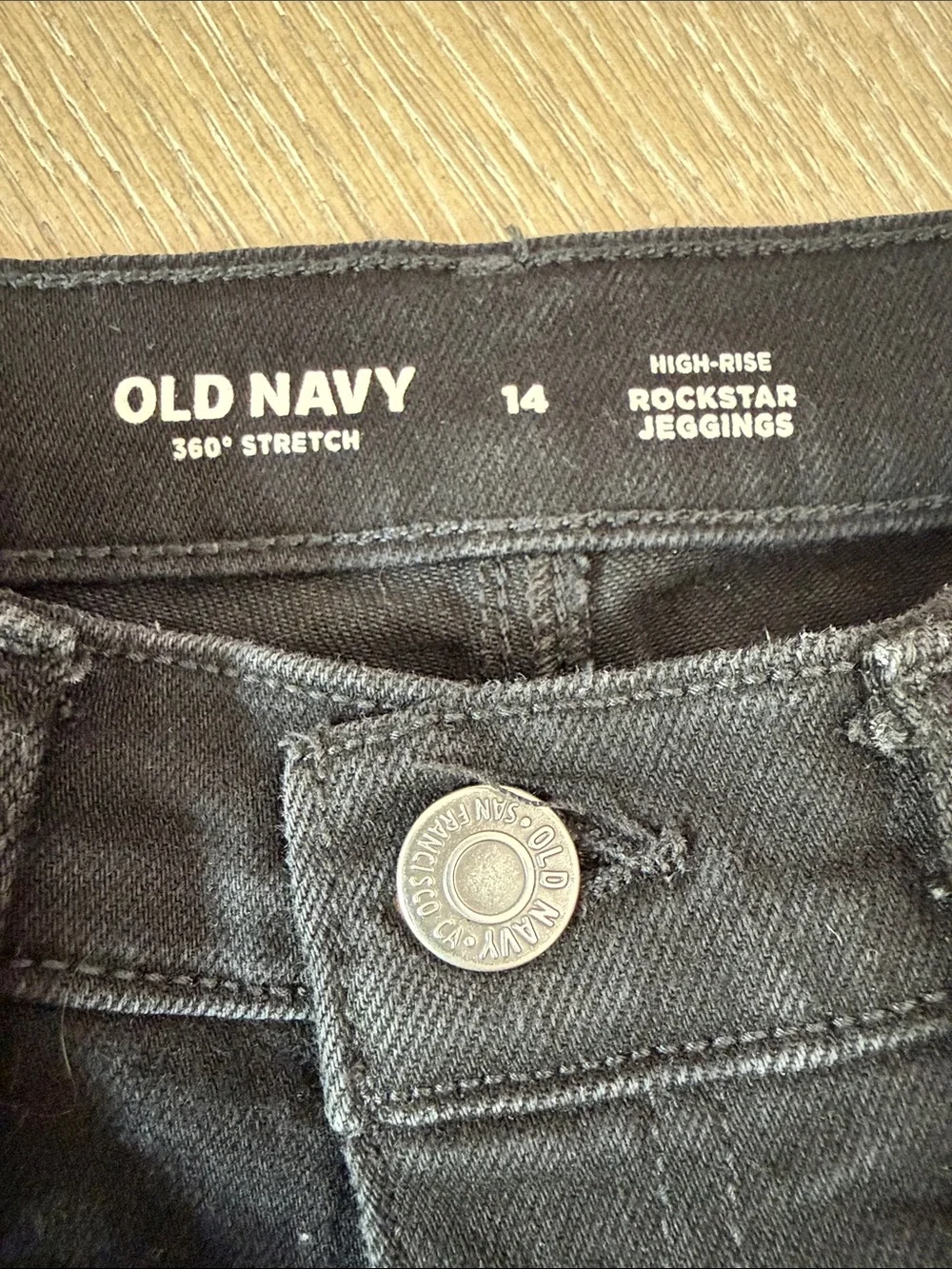 Old Navy Black Girl’s Rockstar High-Rise Jeggings - Classic Five-Pocket Style